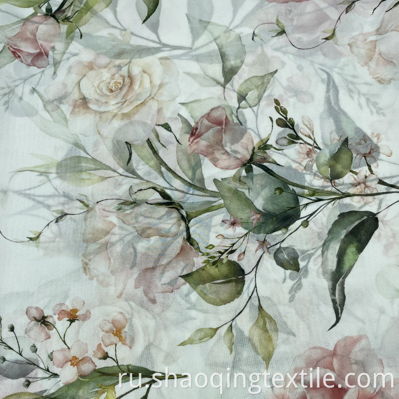 Polyester Embroidery Chiffon Fabric Jpg